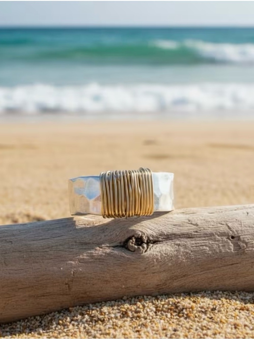COMING SOON! SLOANE Hammered Silver Wrap Ring